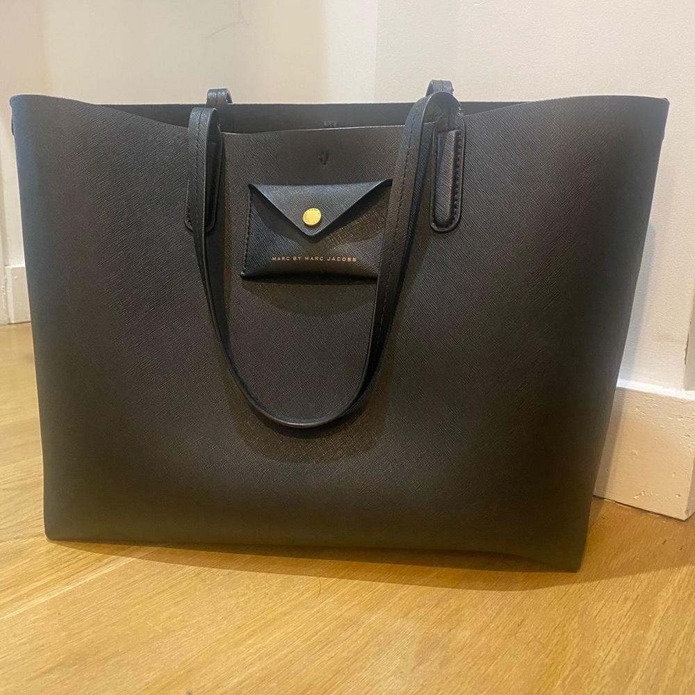 Marc by Marc Jacobs Black Leather Tote Bag